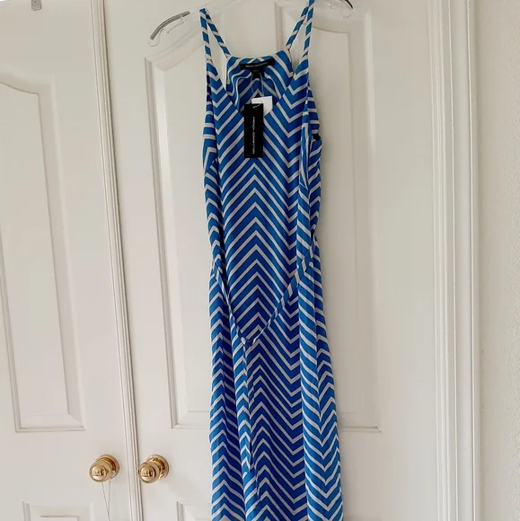 french connection blue maxi dress French Connection Women's Verona Crepe Maxi Dress, Size 4  Vanessa Jane